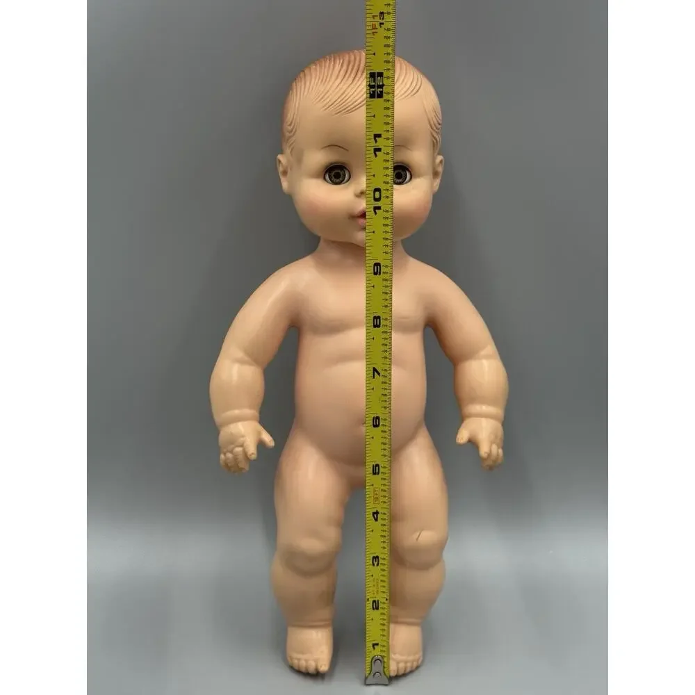 Vintage 1973 Lorrie Plastic Baby Doll Molded Head Hair 12 Inch